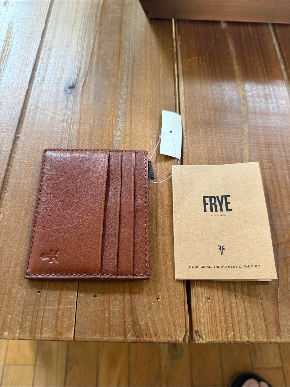 NWT Frye Leather Card Holder